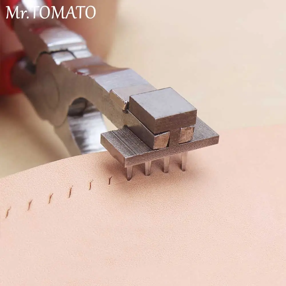 Leather Craft Hole Punch Tools Hand Held Silent Pliers Diamond Sewing Stitching Chisel Pricking Iron 4mm Spacing 2/4 Teeth
Leather Craft Hole Punch Tools Hand Held Silent Pliers Diamond Sewing Stitching Chisel Pricking Iron 4mm Spacing 2/4 Teeth