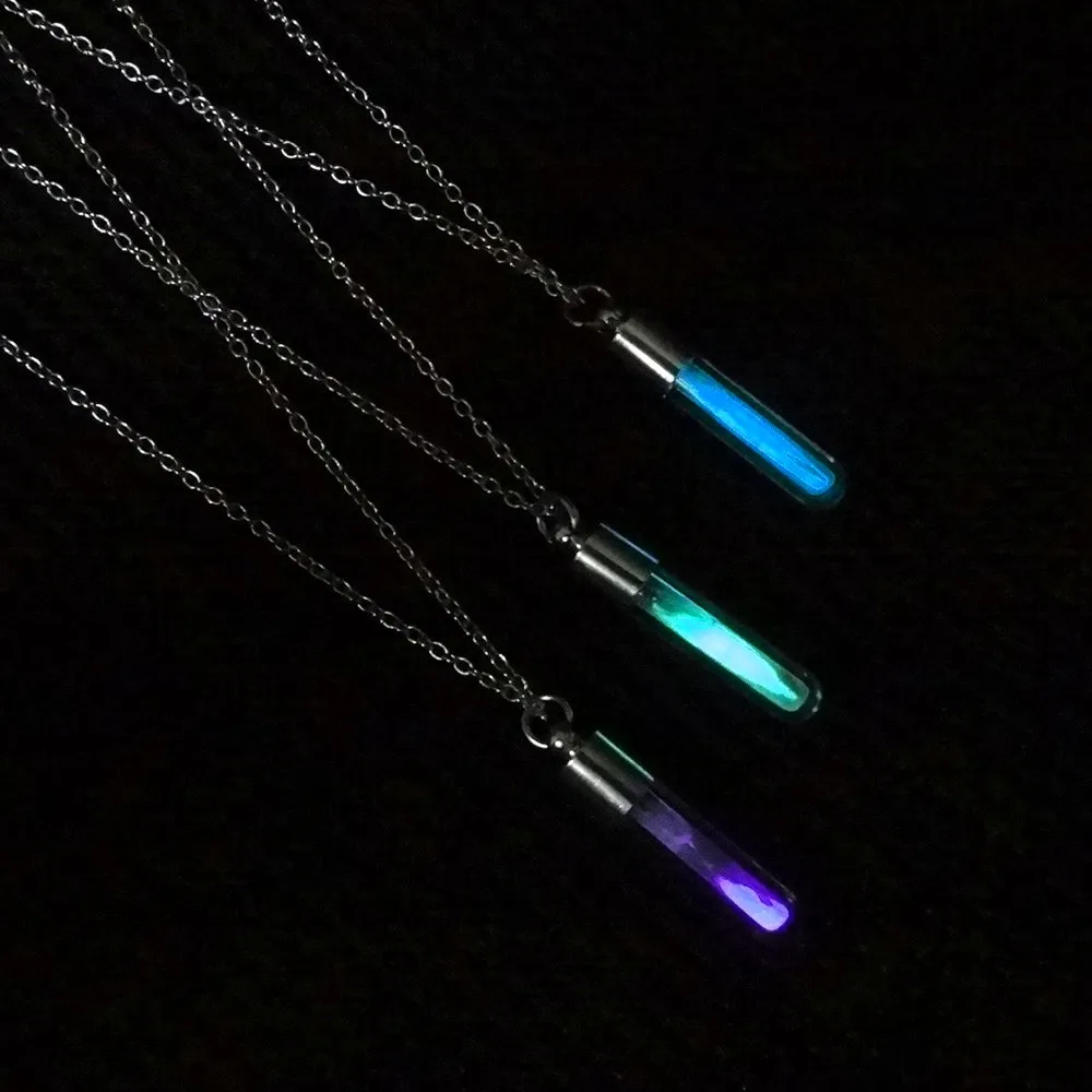 Luminous multicolor Jewelry on the neck glass drifting bottle pendant necklaces for women wishing bottle Men's chain necklace
Luminous multicolor Jewelry on the neck glass drifting bottle pendant necklaces for women wishing bottle Men's chain necklace
