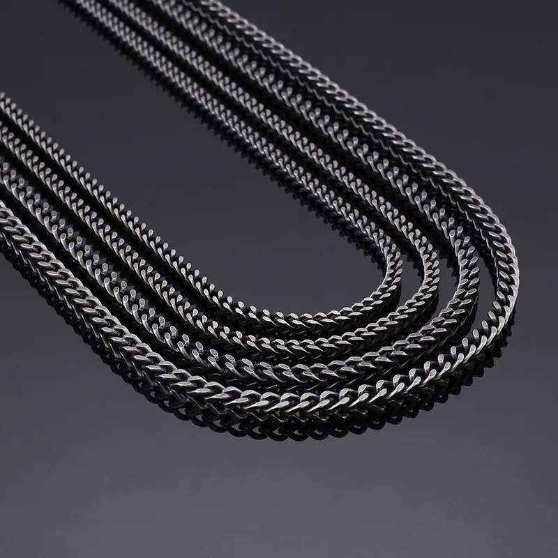 Vintage Hiphop Brush Black Stainless Steel Dragon Keel Chain Necklace Men Punk Heavy Chunky Choker Biker Jewelry
Vintage Hiphop Brush Black Stainless Steel Dragon Keel Chain Necklace Men Punk Heavy Chunky Choker Biker Jewelry