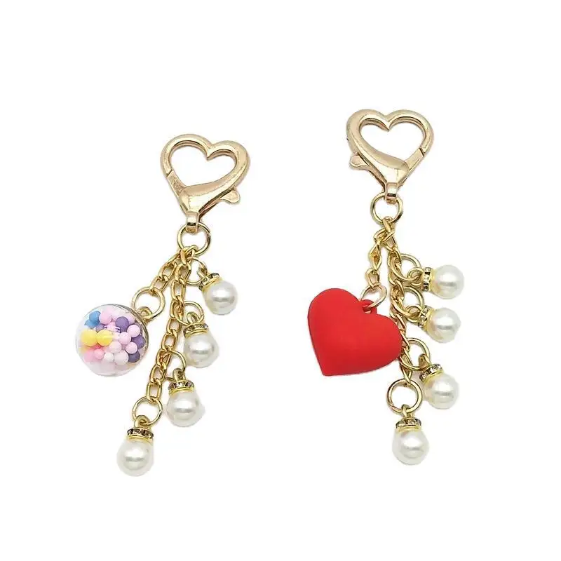 Net Red Ins Pearl Love Keychain Pendant Cute Korean Version Key Chain Female Bag Ornaments Exquisite Small Gifts Keychain Pouch
Net Red Ins Pearl Love Keychain Pendant Cute Korean Version Key Chain Female Bag Ornaments Exquisite Small Gifts Keychain Pouch