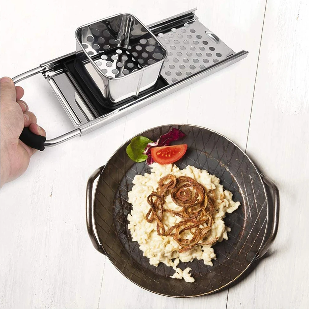 Pasta Machine Manual Noodle Spaetzle Maker Stainless Steel Blades Dumpling Maker Pasta Cooking Tools Kitchen Accessories
Pasta Machine Manual Noodle Spaetzle Maker Stainless Steel Blades Dumpling Maker Pasta Cooking Tools Kitchen Accessories