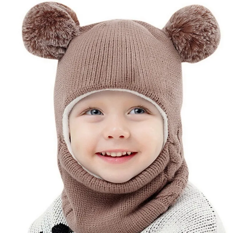 1Pcs Baby Winter Hat Scarf Hat Beanie With Double Hair Ball Soft Knitted Plush Cap For Girls Boys Kids Warm Cap Scarf Integrated
1Pcs Baby Winter Hat Scarf Hat Beanie With Double Hair Ball Soft Knitted Plush Cap For Girls Boys Kids Warm Cap Scarf Integrated