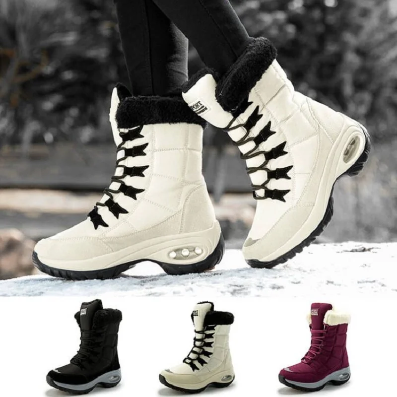 Women's Mid Calf snow boots, comfortable thick boots with shoelaces, high quality, winter, 2021
Women's Mid Calf snow boots, comfortable thick boots with shoelaces, high quality, winter, 2021