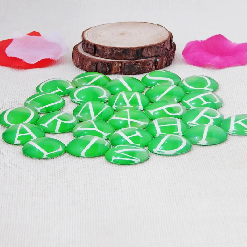 26 Pcs/Lot Letter Green Pattern Round Glass Cabochon Necklace DIY Glass Patch Dome Flat Back Jewelry Findings Wholesale Mix
26 Pcs/Lot Letter Green Pattern Round Glass Cabochon Necklace DIY Glass Patch Dome Flat Back Jewelry Findings Wholesale Mix