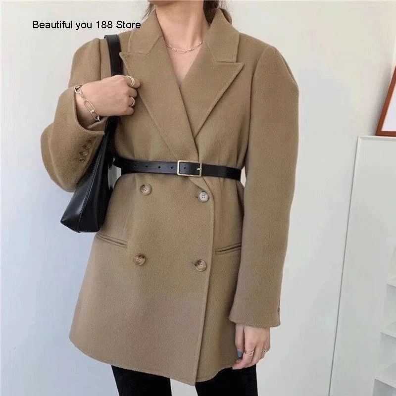 Korean version of autumn and winter 2020 new bubble sleeve double face cashmere coat suit leather belt temperament woolen coat
Korean version of autumn and winter 2020 new bubble sleeve double face cashmere coat suit leather belt temperament woolen coat