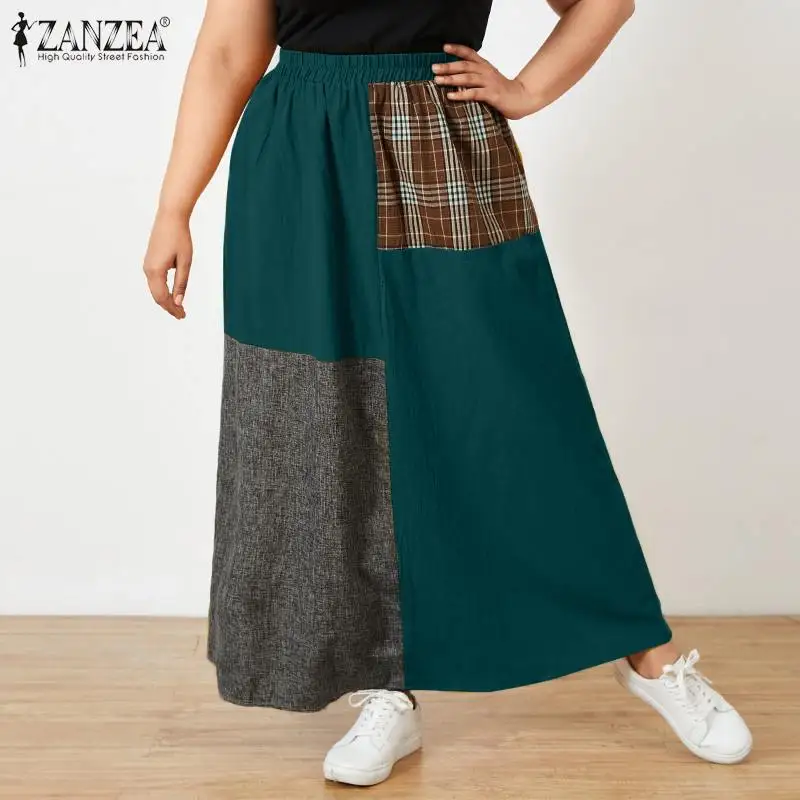 ZANZEA Summer Women Irregular Dresses Casual Maxi Longf Vestidos Stiching Sundress Short Sleeve Robe Femme Oversized Plus Size
ZANZEA Summer Women Irregular Dresses Casual Maxi Longf Vestidos Stiching Sundress Short Sleeve Robe Femme Oversized Plus Size