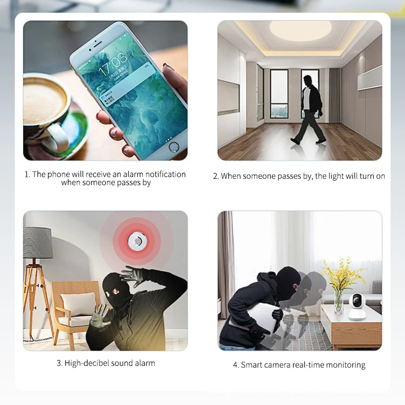 Tuya WiFi PIR Motion Sensor, Smart Home Infrared Passive Detector, Security Burglar Alarm Sensor Remote By Smart Life
Tuya WiFi PIR Motion Sensor, Smart Home Infrared Passive Detector, Security Burglar Alarm Sensor Remote By Smart Life