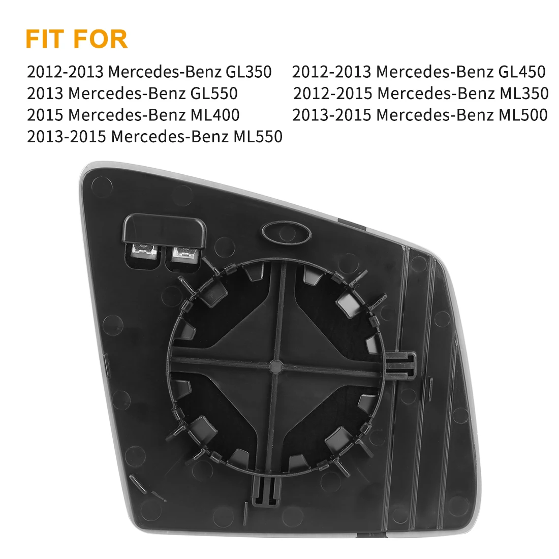 X Autohaux Mirror Glass Heated With Backing Plate Side Rear View Mirror Glass For 2012-2015 Mercedes-Benz GL350
X Autohaux Mirror Glass Heated With Backing Plate Side Rear View Mirror Glass For 2012-2015 Mercedes-Benz GL350