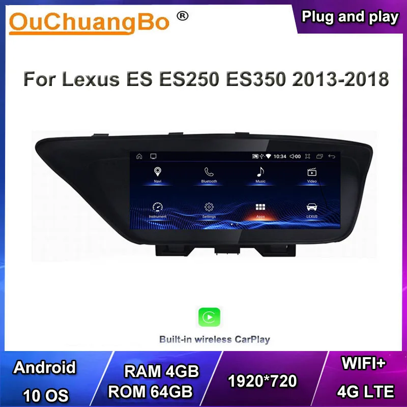 Ouchuangbo car multi media gps navi head units for Lexus ES250 ES350 2013-2018 support 8 core 64GB carplay android 10 OS Qualcom
Ouchuangbo car multi media gps navi head units for Lexus ES250 ES350 2013-2018 support 8 core 64GB carplay android 10 OS Qualcom
