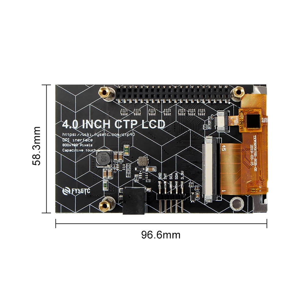 4.0 inch 800*480 IPS TFT MIPI DSI Multi-Touch Capacitive Touch Panel LCD Module Display Monitor Screen for Raspberry Pi
4.0 inch 800*480 IPS TFT MIPI DSI Multi-Touch Capacitive Touch Panel LCD Module Display Monitor Screen for Raspberry Pi