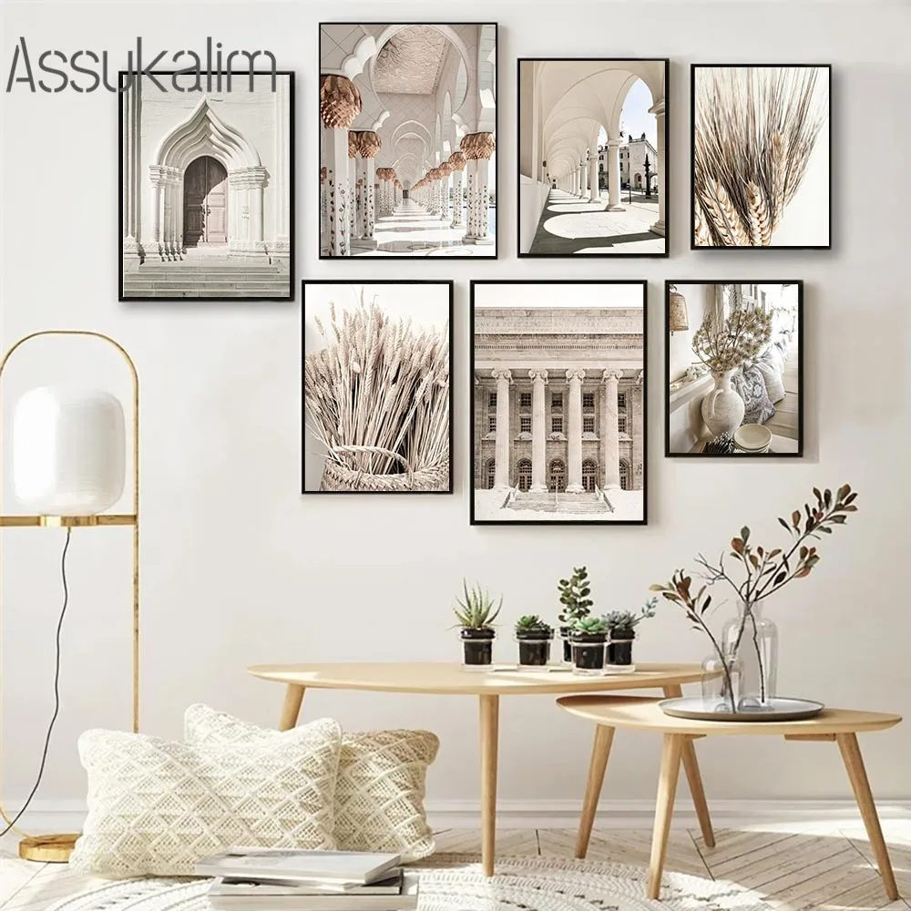 Beige Bohemia Wall Art Canvas Painting Moroccan Architecture Poster Print Wheat Hay Prints Modern Wall Picture Living Room Decor
Beige Bohemia Wall Art Canvas Painting Moroccan Architecture Poster Print Wheat Hay Prints Modern Wall Picture Living Room Decor