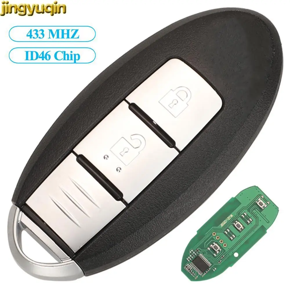 Jingyuqin CWTWB1U825 Remote Key Fob Control 433MHZ ID46 PCF7952 For Nissan CUBE JUKE LEAF MICRA NAVARA NOTE Tiida 2009-2017
Jingyuqin CWTWB1U825 Remote Key Fob Control 433MHZ ID46 PCF7952 For Nissan CUBE JUKE LEAF MICRA NAVARA NOTE Tiida 2009-2017