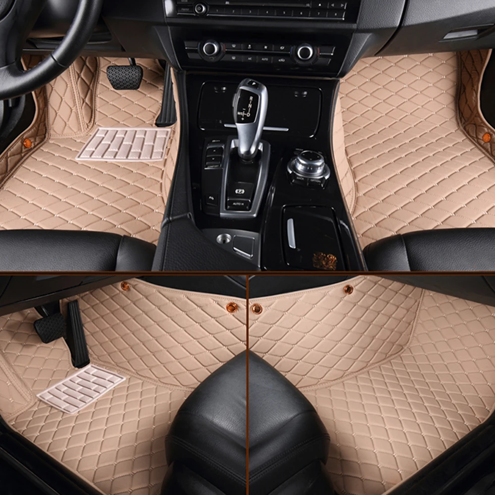 

MUCHKEY Custom Car Floor Mats For Toyota Supra 1990 1991 1992 1993 1994-1998 Luxury Leather Carpet Mats Floor Liners Auto Parts