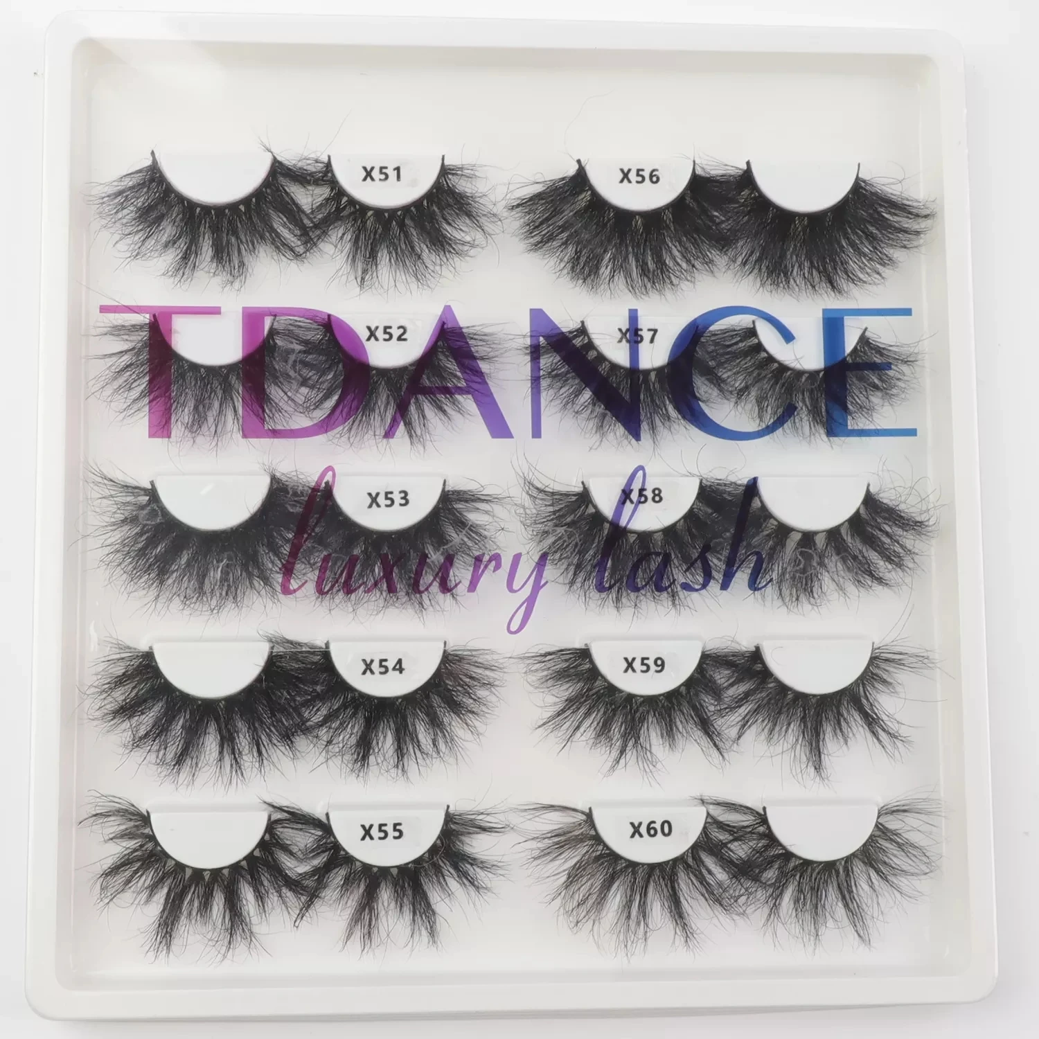 

TDANCE Wholesale 10 Pairs/Pack 25mm Fluffy Lashes Mink Lash False Eyelashes Bulk Makeup Dramatic Messy Fake Eyelash Faux Cils