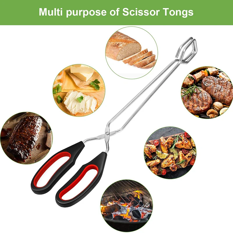 Long Handle Food Forceps Kitchen Scissor Tongs Cooking Baking Bread Food Tong BBQ Tongs Grill Flipping Food Kitchen Accessories
Long Handle Food Forceps Kitchen Scissor Tongs Cooking Baking Bread Food Tong BBQ Tongs Grill Flipping Food Kitchen Accessories