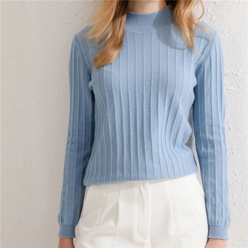 2021 Autumn Winter New 100% Pure Wool Sweater Women's Knit Pullover Jacquard Slim Half High Collar All-Match Bottoming Shirt XL 
2021 Autumn Winter New 100% Pure Wool Sweater Women's Knit Pullover Jacquard Slim Half High Collar All-Match Bottoming Shirt XL
