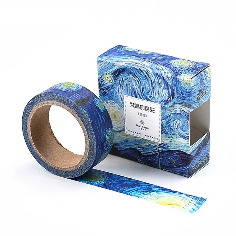 8pcs Van Goah Painting Paper Washi Tapes Set 15mm*7m Famous Drawing Decoration Adhesive Masking Tape Stickers Diary Album F6186
8pcs Van Goah Painting Paper Washi Tapes Set 15mm*7m Famous Drawing Decoration Adhesive Masking Tape Stickers Diary Album F6186