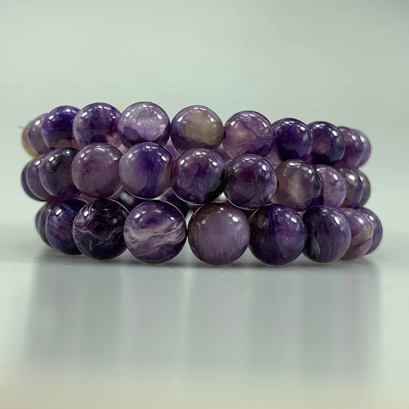 6-12mm Natural Purple Charoite Stone Beads Bracelet Round Loose DIY Beads Bracelets For Women Men Gift
6-12mm Natural Purple Charoite Stone Beads Bracelet Round Loose DIY Beads Bracelets For Women Men Gift
