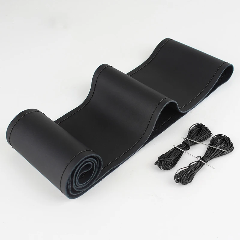 Оплетка рулевого колеса из натуральной кожи, 38 см
Оплетка рулевого колеса из натуральной кожи, 38 см