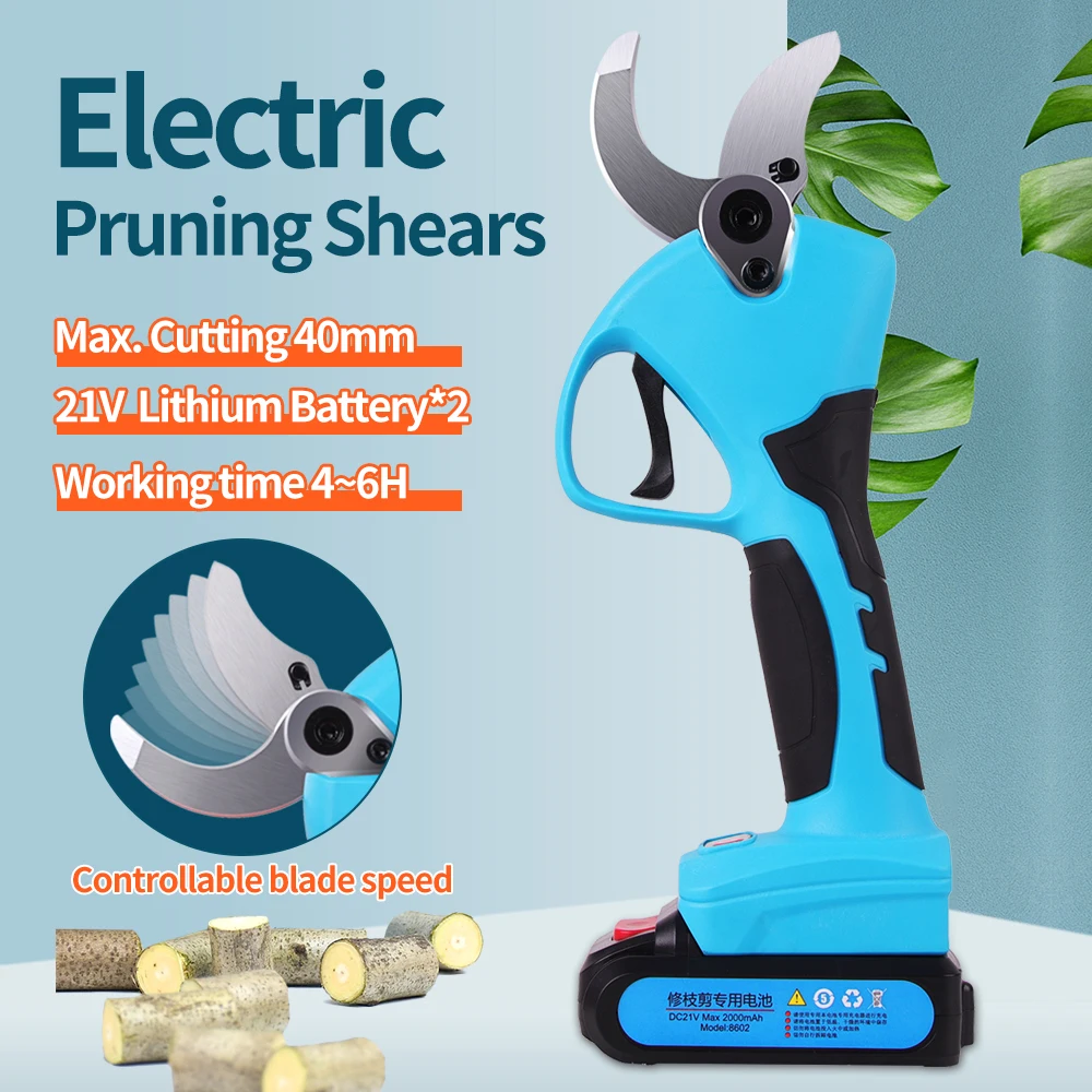 21V Cordless Electric Tree Branches Garden Electric Tools Pruner Lithium-ion Pruning Shear Efficient Scissors Bonsai 
21V Cordless Electric Tree Branches Garden Electric Tools Pruner Lithium-ion Pruning Shear Efficient Scissors Bonsai