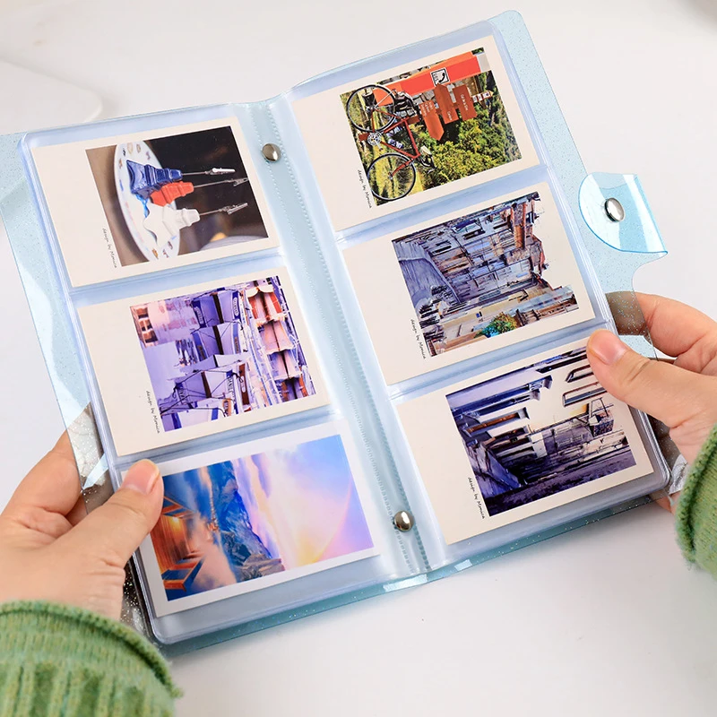 3 Holes 72 Pockets PVC Portable Photo Album Jelly Color Album for Mini Instax & Name Card 7s 8 25 50s Plug-in Photo Album
3 Holes 72 Pockets PVC Portable Photo Album Jelly Color Album for Mini Instax & Name Card 7s 8 25 50s Plug-in Photo Album