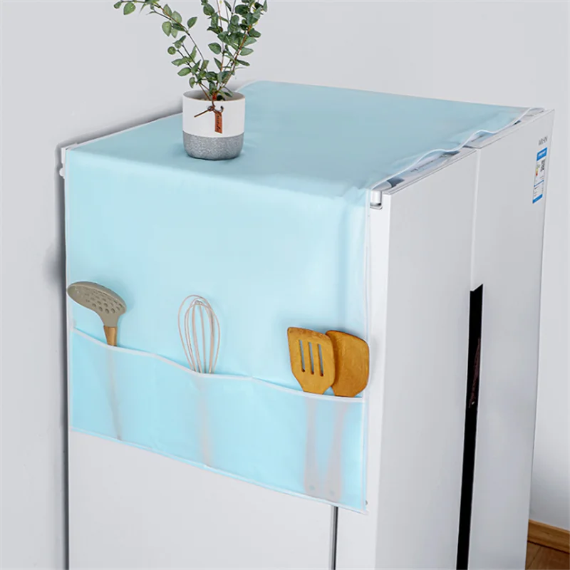 

Пыленепроницаемая искусственная кожа с рисунком и карманом для хранения холодильника с одной/двумя дверцами