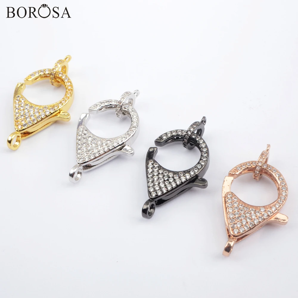 BOROSA 6Pcs Lobster Clasp Pendant Lobster buckle Micro Paved CZ Link Connector Silver Plated Lobster Clasp Jewelry WX1350
BOROSA 6Pcs Lobster Clasp Pendant Lobster buckle Micro Paved CZ Link Connector Silver Plated Lobster Clasp Jewelry WX1350