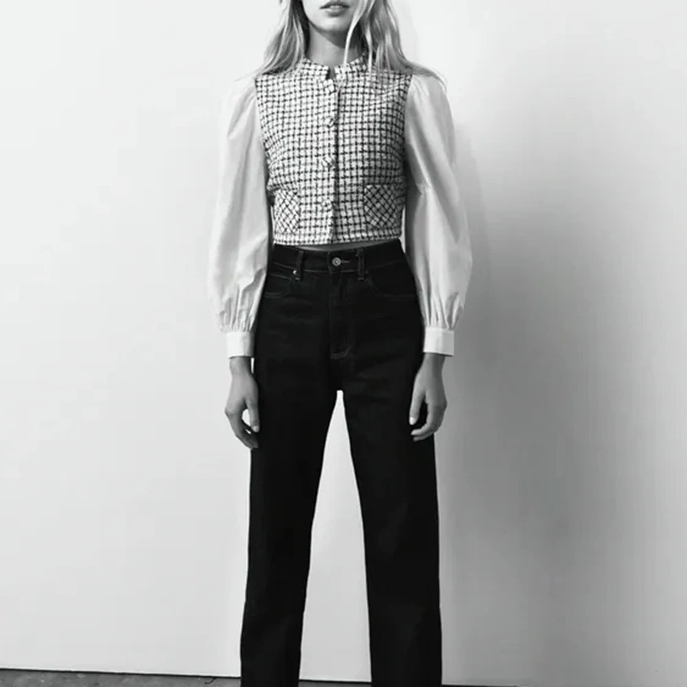 XIKOM Autumn Fashion Woman Blouses 2021 O Neck Patchwork Women Long Sleeve Top Casual Slim Women Shirts High Quality
XIKOM Autumn Fashion Woman Blouses 2021 O Neck Patchwork Women Long Sleeve Top Casual Slim Women Shirts High Quality