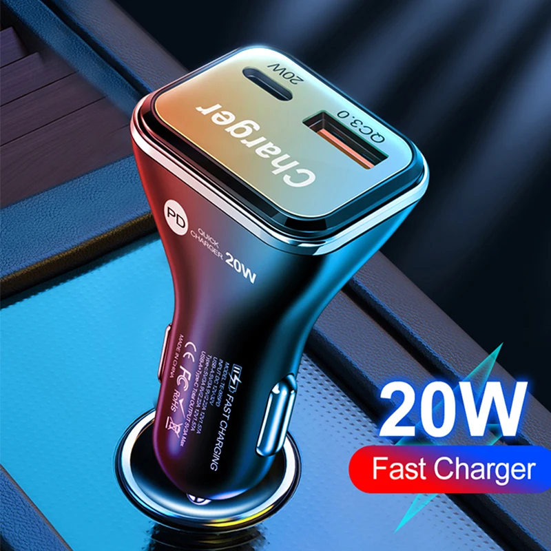 Автомобильное зарядное устройство USB, быстрая зарядка 3,0 QC, зарядное устройство USB для Xiaomi QC3.0 20 Вт Type C PD, автомобильное зарядное устройство д...
Автомобильное зарядное устройство USB, быстрая зарядка 3,0 QC, зарядное устройство USB для Xiaomi QC3.0 20 Вт Type C PD, автомобильное зарядное устройство д...