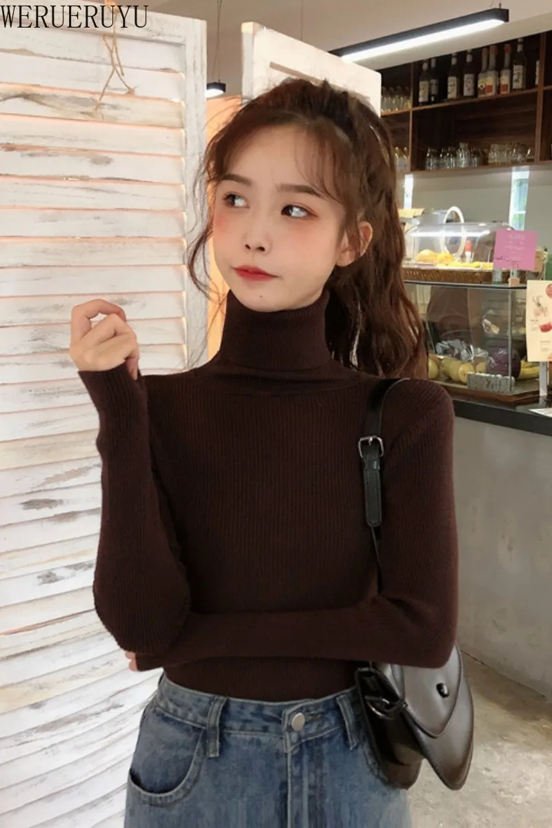 WERUERUYU Autumn And Winter New Two-neck Collar Thick Warm Slim Sweater Women's High Collar Bottoming Shirt Long Sleeve
WERUERUYU Autumn And Winter New Two-neck Collar Thick Warm Slim Sweater Women's High Collar Bottoming Shirt Long Sleeve