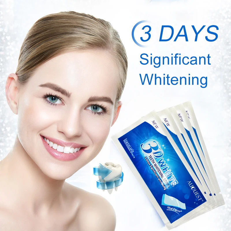 AUQUEST 3D Gel Teeth Whitening Strips Teeth Veneers Dentist Removal For Oral Hygiene Clean Double Elastic Dental Bleaching Strip
AUQUEST 3D Gel Teeth Whitening Strips Teeth Veneers Dentist Removal For Oral Hygiene Clean Double Elastic Dental Bleaching Strip