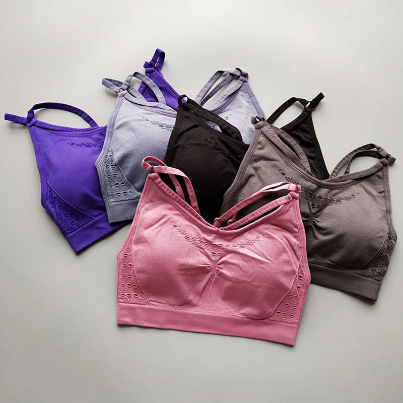 New Hollow Breathable Ladies Tops Yoga Sports Fitness Sweat-Proof Bra Sports Detachable Vest Underwear
New Hollow Breathable Ladies Tops Yoga Sports Fitness Sweat-Proof Bra Sports Detachable Vest Underwear