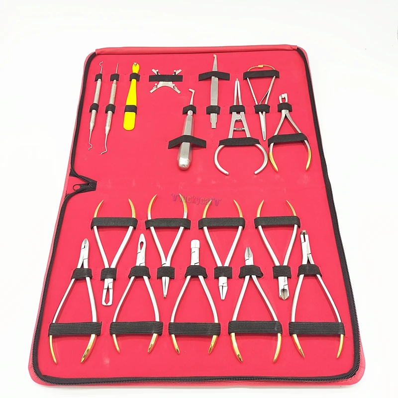 18pcs Stainless Steel Dental oral care materials orthodontic set mechanic shaping forceps Kit adult tooth tools
18pcs Stainless Steel Dental oral care materials orthodontic set mechanic shaping forceps Kit adult tooth tools