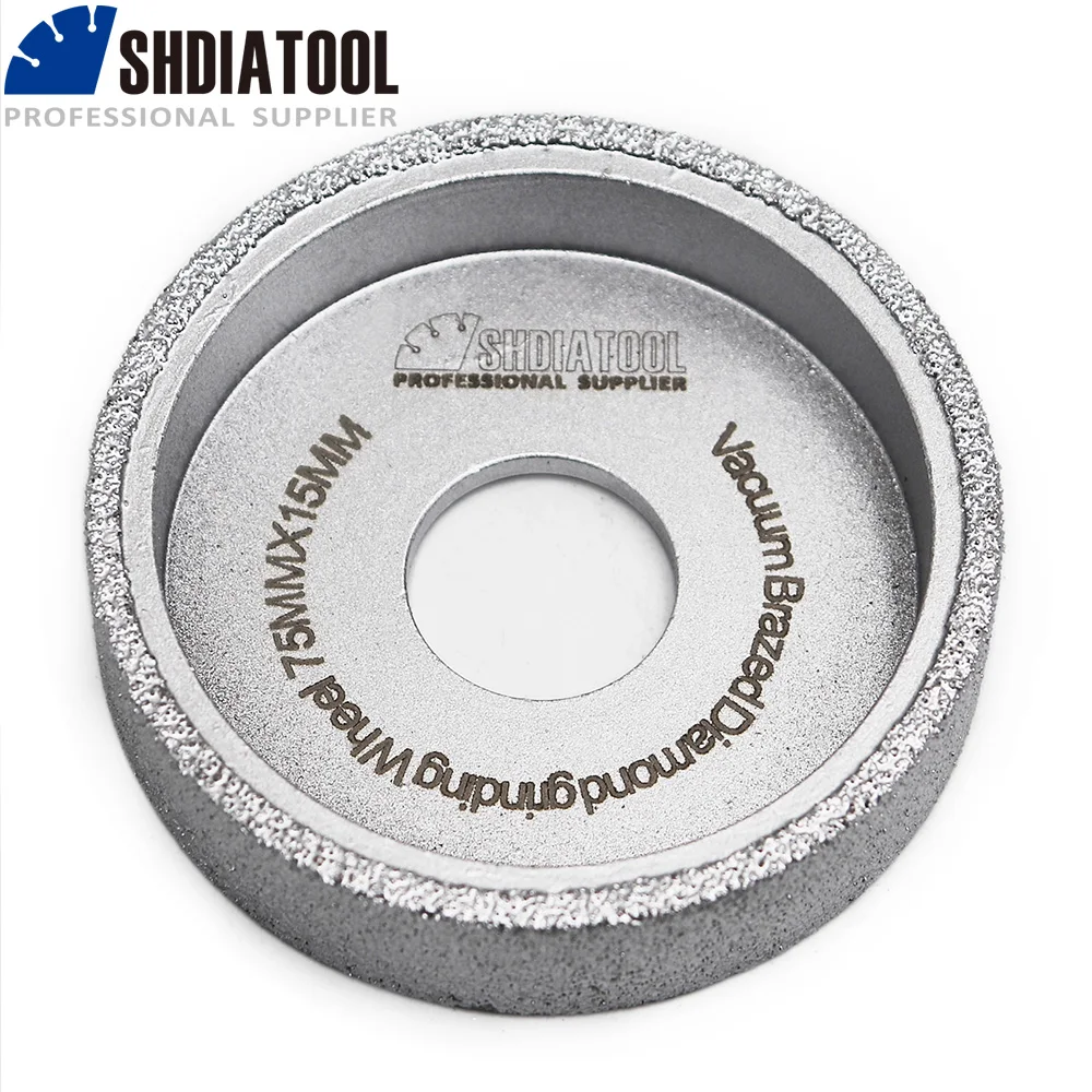 SHDIATOOL 75MMX15MM Vacuum Brazed diamond flat grinding wheel Bore 20mm for Marble ,granite , artificial stone
SHDIATOOL 75MMX15MM Vacuum Brazed diamond flat grinding wheel Bore 20mm for Marble ,granite , artificial stone