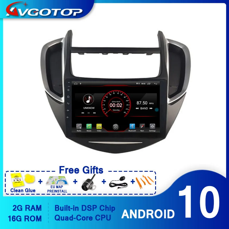 AVGOTOP автомобильный dvd плеер GPS Android 10 для CHEVROLET TRAX 2014 2016 мультимедийный