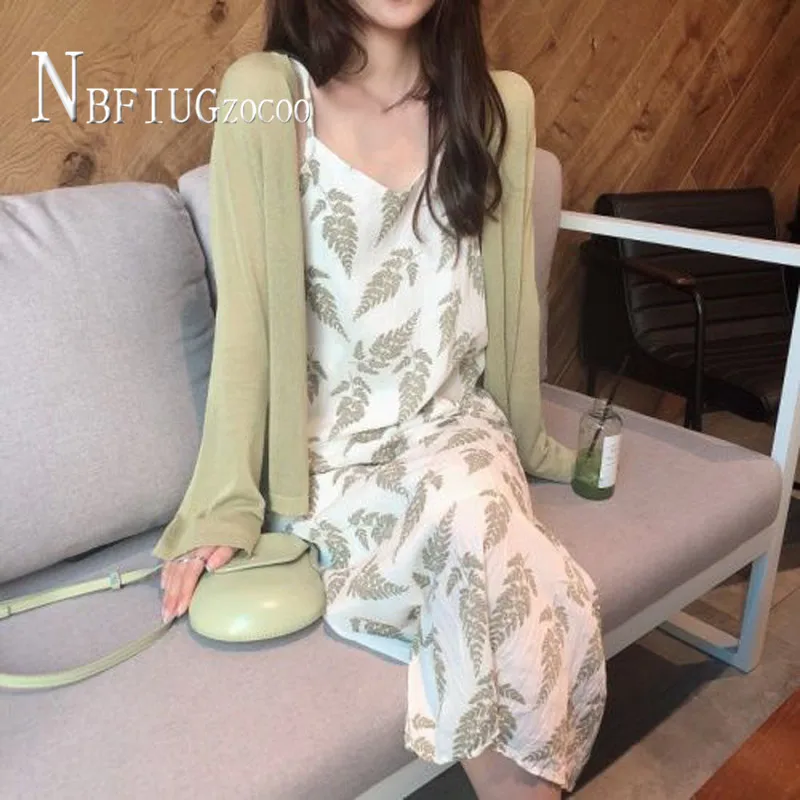 2020 Korean Women Sets Spring Summer Dress And Sunscreen Coat Female Sets
2020 Korean Women Sets Spring Summer Dress And Sunscreen Coat Female Sets