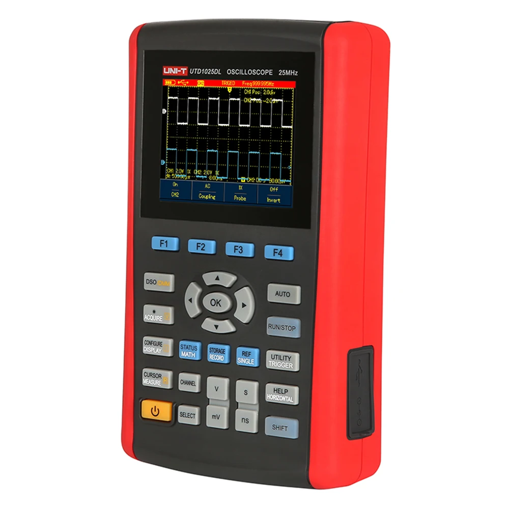 

UNI-T UTD1025DL handheld digital storage oscilloscope fully automatic setting oscilloscope with logic analyzer