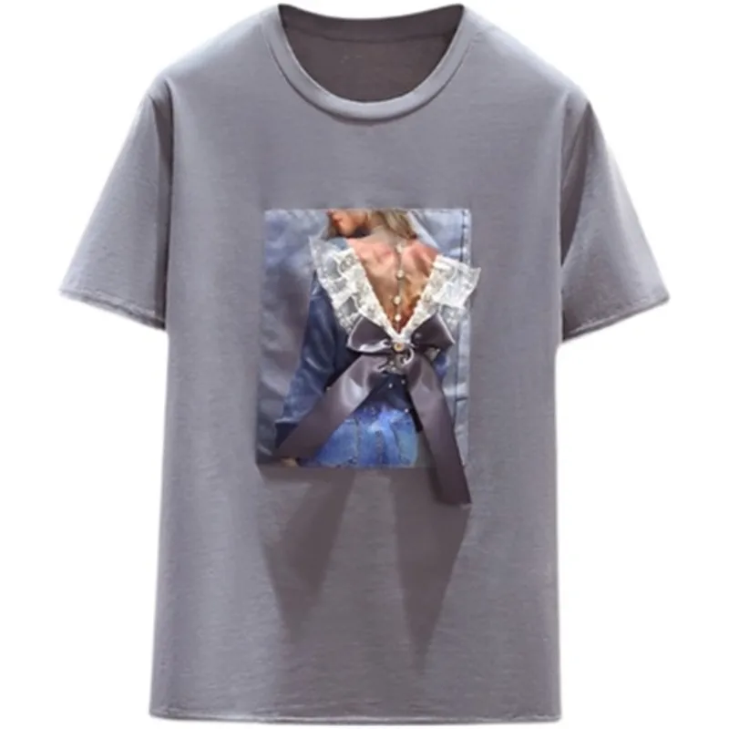 Футболка с коротким рукавом, женская одежда, свободная летняя футболка с аппликацией Over size d, женские топы, повседневные, Harajuku, размера плюс, ...
Футболка с коротким рукавом, женская одежда, свободная летняя футболка с аппликацией Over size d, женские топы, повседневные, Harajuku, размера плюс, ...