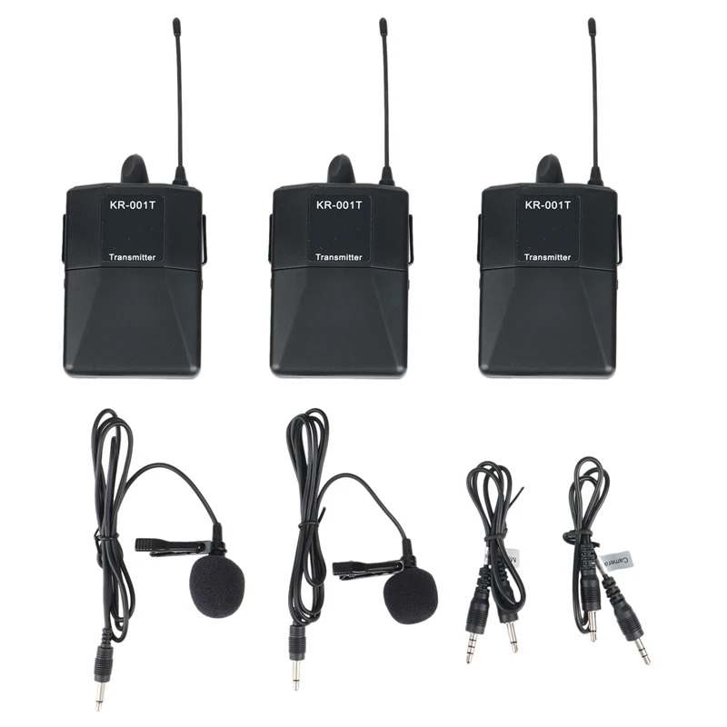 Audio UHF Wireless Lavalier Microphone with 30 Selectable Channels for DSLR Camera Interview Live Recording
Audio UHF Wireless Lavalier Microphone with 30 Selectable Channels for DSLR Camera Interview Live Recording