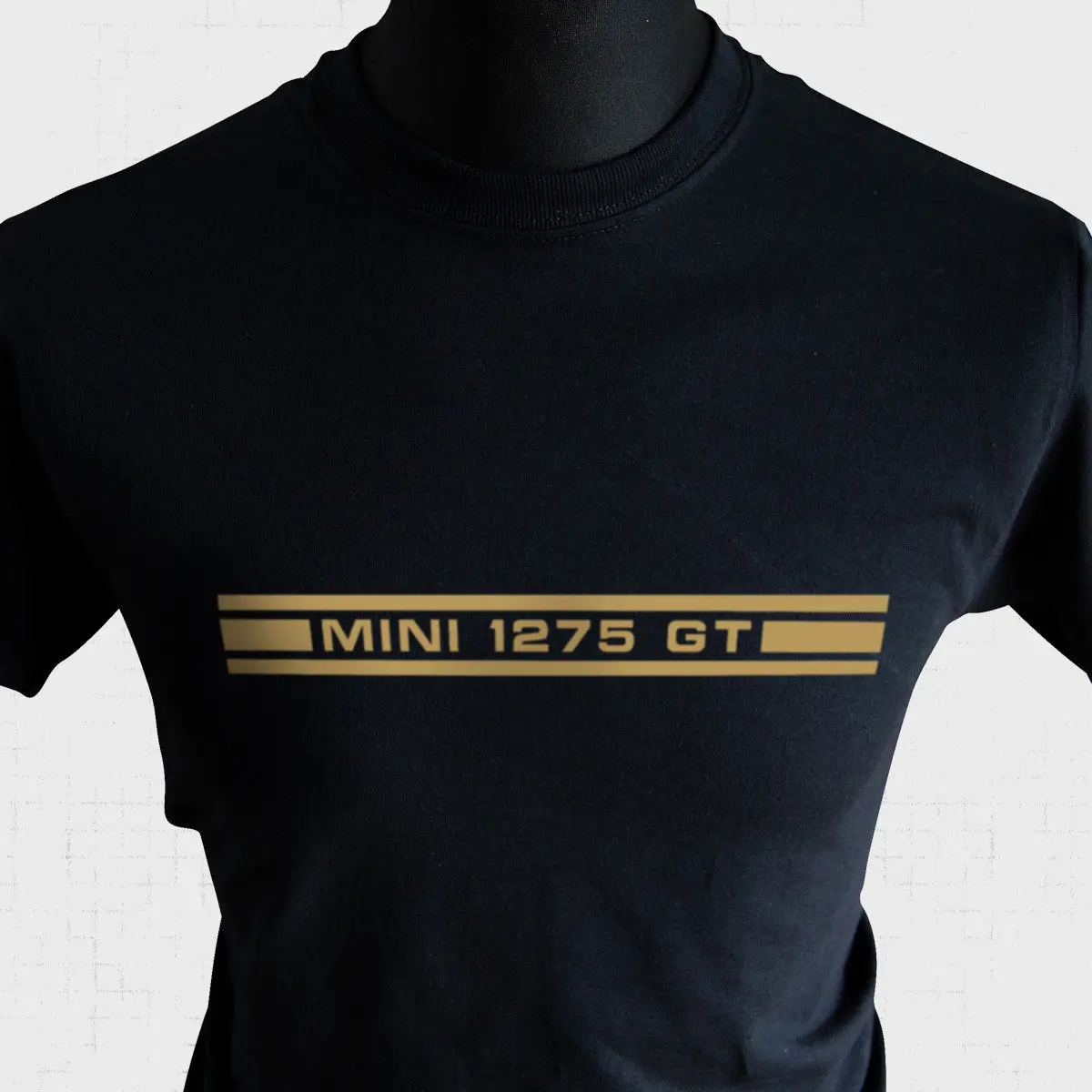 Mini 1275 Gt футболка в полоску с боковой наклейкой Ретро стиль крутой Купер Остин