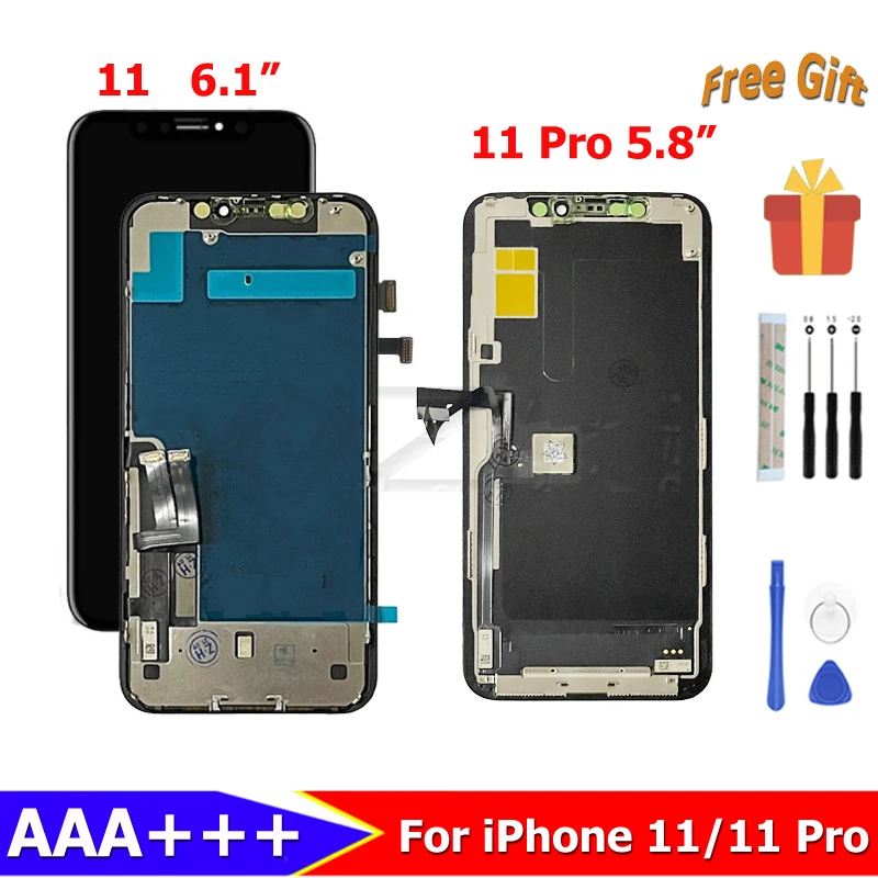 For iPhone 11 Oled LCD Full Multi Touch Screen Replacement 11 Pro Display A2215 A2160 A2217 Digitizer Assembly With Repair Tools
For iPhone 11 Oled LCD Full Multi Touch Screen Replacement 11 Pro Display A2215 A2160 A2217 Digitizer Assembly With Repair Tools