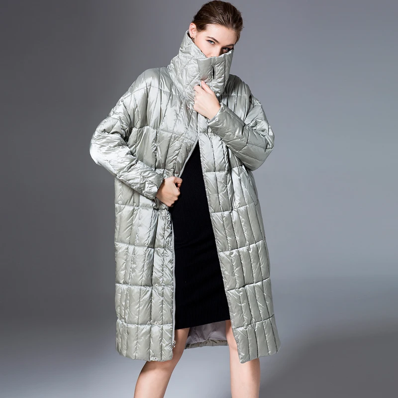 

Зимний модный бренд, хорошее качество, 90% утиного пуха, пальто для женщин с рукавами «летучая мышь», стильные толстые пуховые парки с поясом, ...