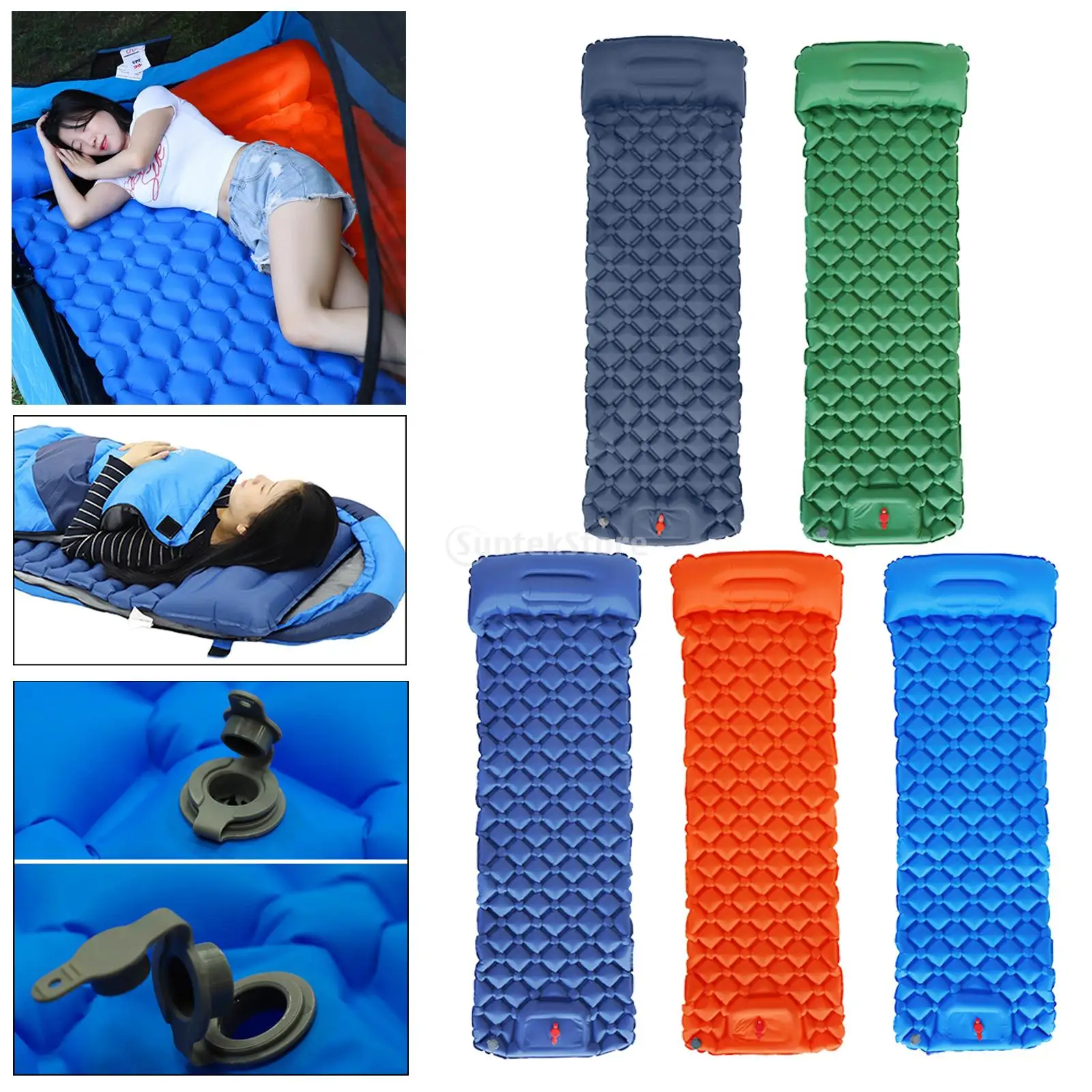 Inflatable Mattress Foldable Camping Sleeping Bed Mat Ultra-Light Air Cushion Waterproof Air Mattress for Picnic Backpacking
Inflatable Mattress Foldable Camping Sleeping Bed Mat Ultra-Light Air Cushion Waterproof Air Mattress for Picnic Backpacking