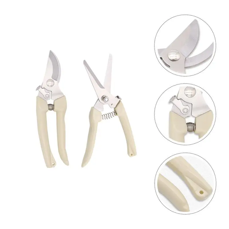 2pcs Labor-saving Stainless Steel Practical Safety Lock Pruning Shears Gardening Shears
2pcs Labor-saving Stainless Steel Practical Safety Lock Pruning Shears Gardening Shears