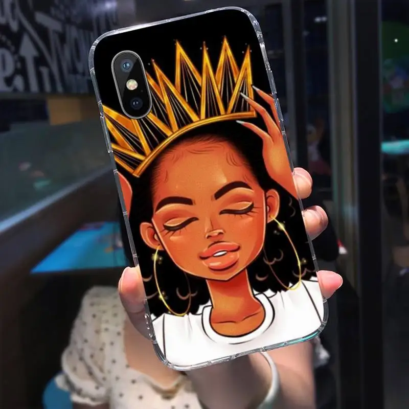 Fashion Black Girls Phone Case Transparent for iPhone 11 12 mini pro XS MAX 8 7 6 6S Plus X 5S SE 2020 XR
Fashion Black Girls Phone Case Transparent for iPhone 11 12 mini pro XS MAX 8 7 6 6S Plus X 5S SE 2020 XR