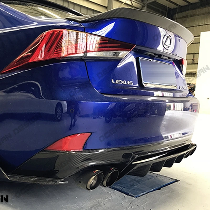 Фото Спойлер из настоящего углеродного волокна на крышу багажника для Lexus IS200 IS250 IS350