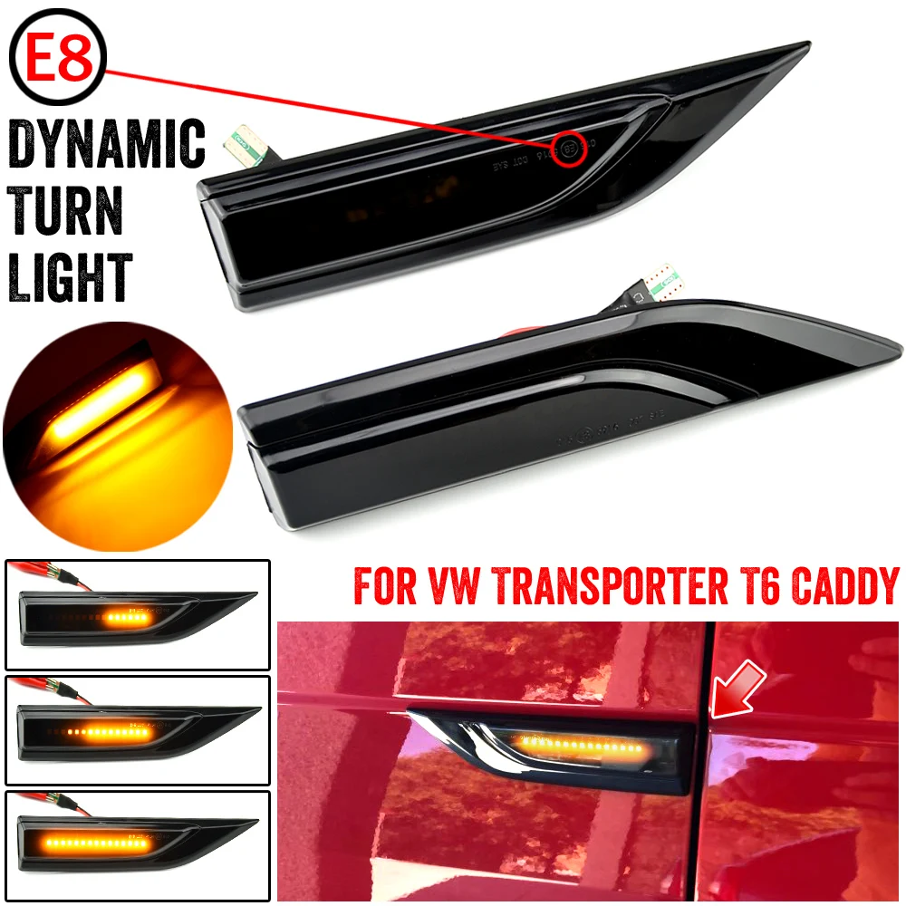 2PCS Dynamic Blinker Indicator Side Marker Turn Signal Light for VW Transporter T5 T6 Multivan Caddy LED Sequential Lamp
2PCS Dynamic Blinker Indicator Side Marker Turn Signal Light for VW Transporter T5 T6 Multivan Caddy LED Sequential Lamp