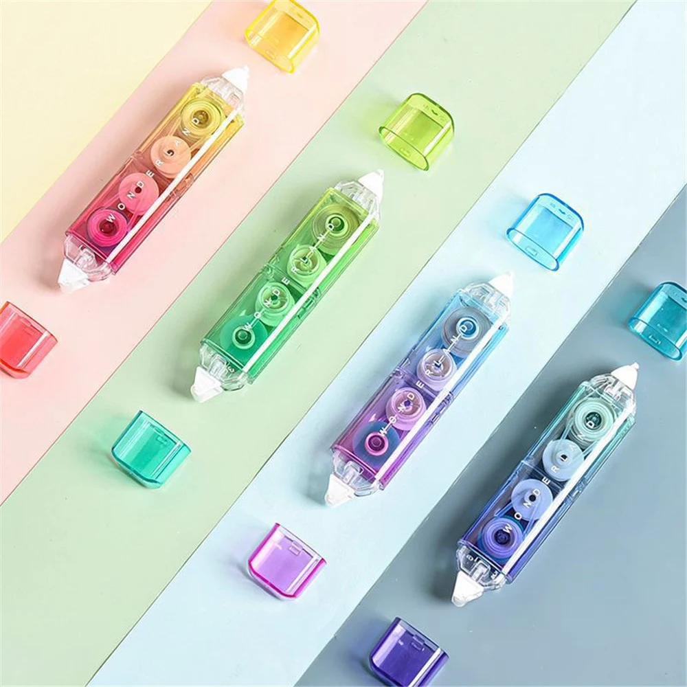Kawaii Gradient Color Correction Tape 2 In 1 Double-sided Sticky Tape Combination Gift Korean Stationery School Office Supplies
Kawaii Gradient Color Correction Tape 2 In 1 Double-sided Sticky Tape Combination Gift Korean Stationery School Office Supplies