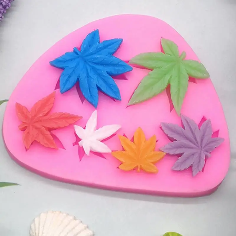 Silicone Cake Mold 6-Cavities DIY Reusable Candy Mold Fondant Mold For Baking DIY Leaf Shaped Silicone Chocolate Mold 
Silicone Cake Mold 6-Cavities DIY Reusable Candy Mold Fondant Mold For Baking DIY Leaf Shaped Silicone Chocolate Mold