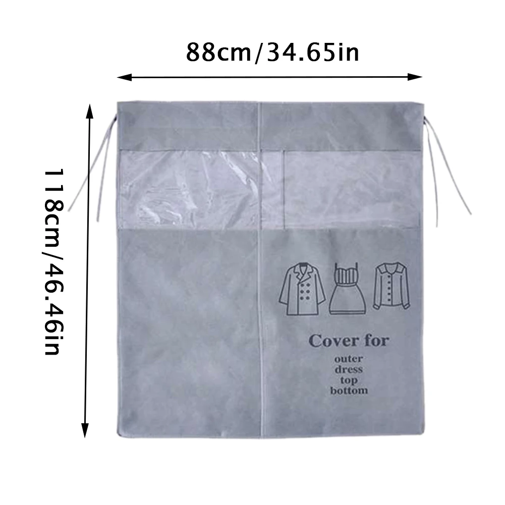 Vanzlife Non-woven Coat Dust Proofing Cover Household Hanging Overcoat Clothing Cover Suits Pocket Storage Bags Closet Organizer
Vanzlife Non-woven Coat Dust Proofing Cover Household Hanging Overcoat Clothing Cover Suits Pocket Storage Bags Closet Organizer
